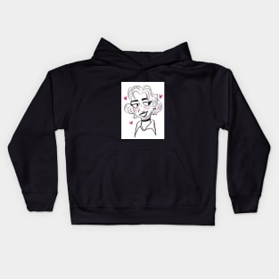 Cheeky Glance from a Short-Haired Beauty Kids Hoodie